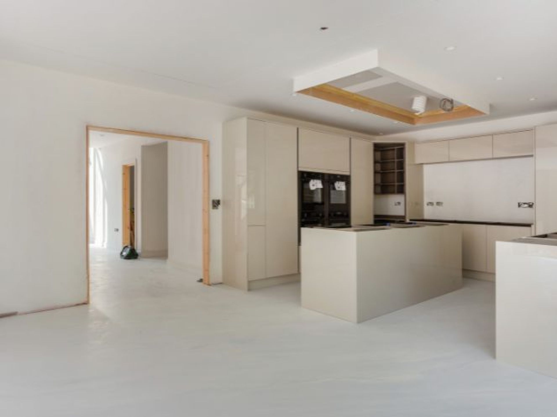 Kitchen to Hallway - Mill Lake Manor during build Aug 24